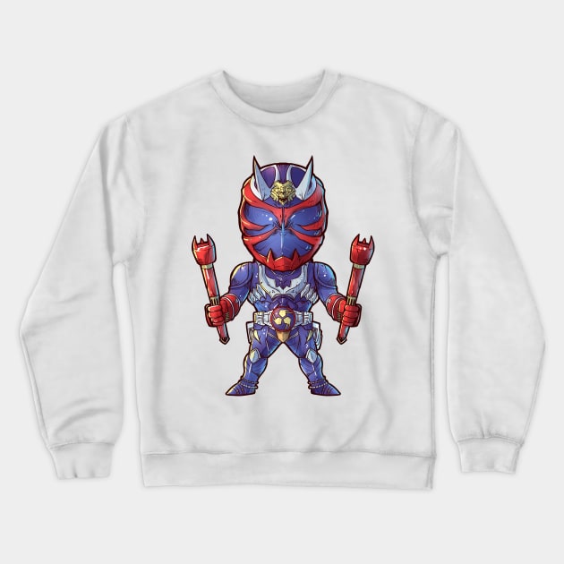 Kamen Rider Hibiki Chibi Crewneck Sweatshirt by RatjoenMerch